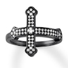 Thumbnail Image 1 of House of Virtruve Ring 1/3 carat tw Diamonds Black Ruthenium-Plated Sterling Silver