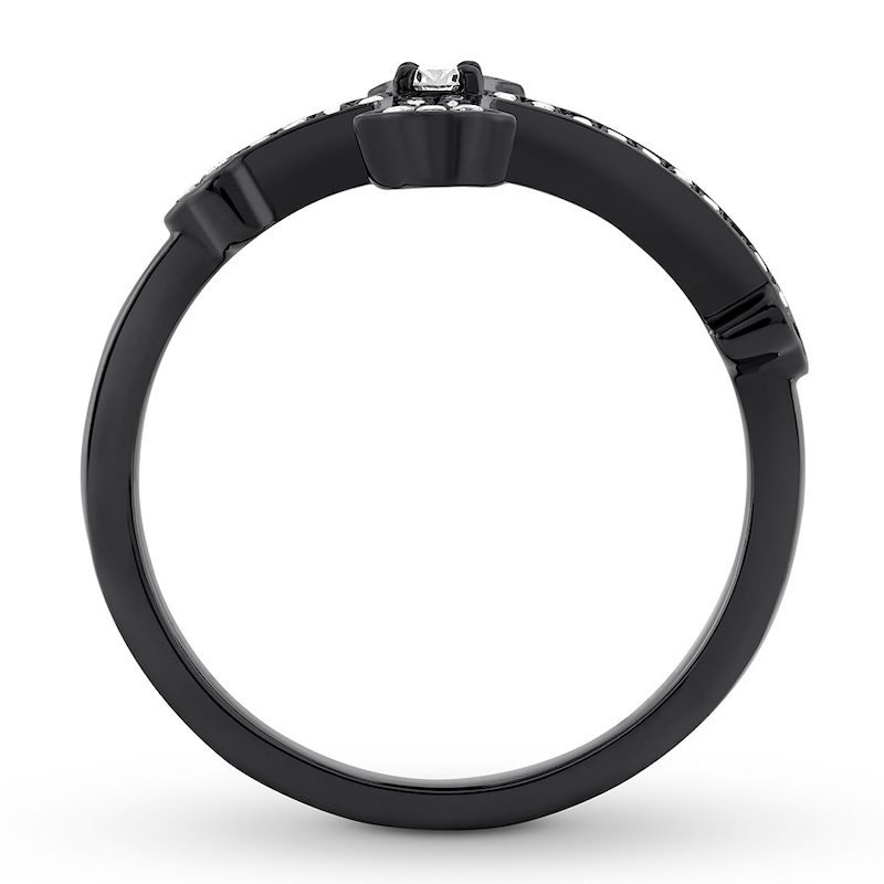 Main Image 2 of House of Virtruve Ring 1/3 carat tw Diamonds Black Ruthenium-Plated Sterling Silver