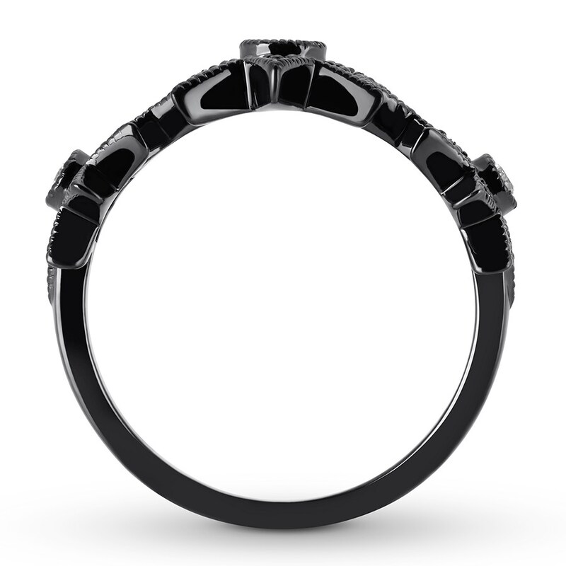 Main Image 2 of House of Virtruve Ring 1/3 c tw Diamonds Ruthenium-Plated Sterling Silver