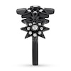 Thumbnail Image 3 of House of Virtruve Ring 1/3 c tw Diamonds Ruthenium-Plated Sterling Silver