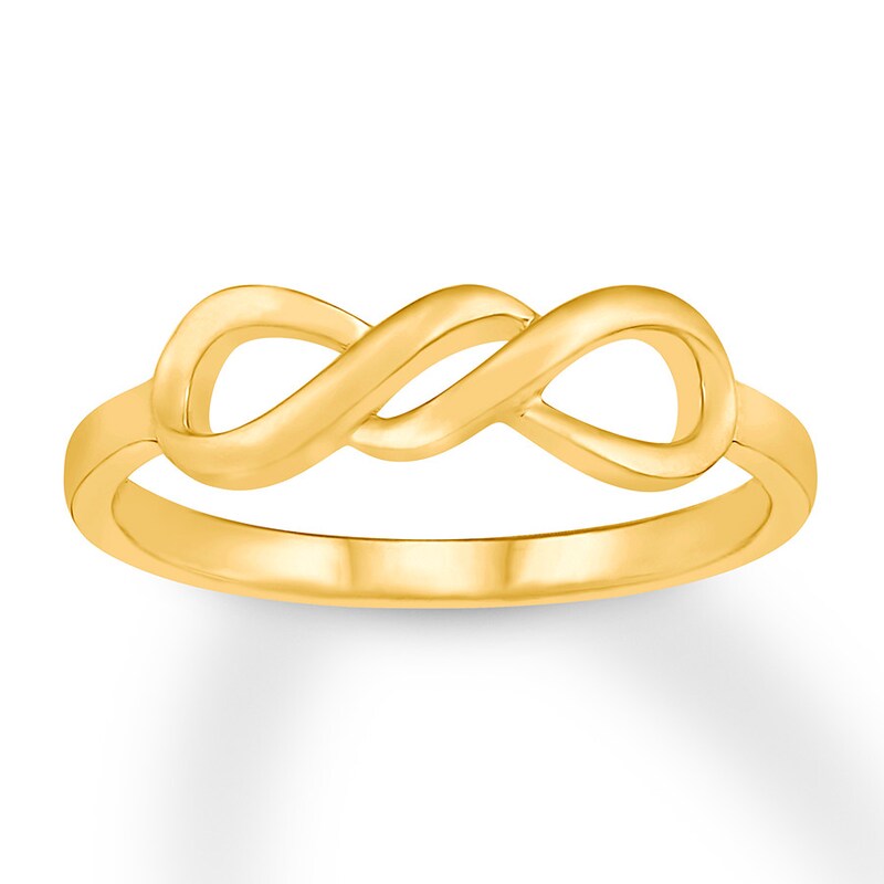Infinity Swirl Ring 10K Yellow Gold