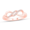 Thumbnail Image 1 of Diamond Infinity Ring 1/20 ct tw 10K Rose Gold