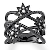 Thumbnail Image 0 of House of Virtruve Round Diamond Star Ring 1/2 ct tw Ruthenium-Plated/Sterling Silver