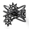 Thumbnail Image 3 of House of Virtruve Round Diamond Star Ring 1/2 ct tw Ruthenium-Plated/Sterling Silver