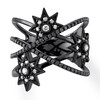 Thumbnail Image 3 of House of Virtruve Round Diamond Star Ring 1/2 ct tw Ruthenium-Plated/Sterling Silver