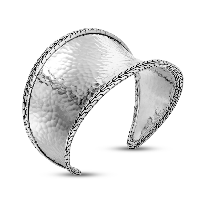 John Hardy Classic Chain Hammered Cuff Sterling Silver