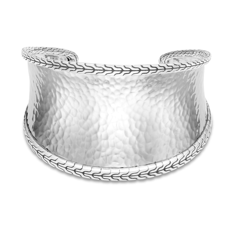 John Hardy Classic Chain Hammered Cuff Sterling Silver