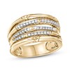John Hardy Bamboo Band Diamond Ring 1/5 ct tw 18K Yellow Gold