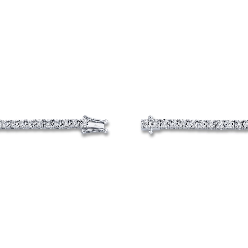 Shy Creation Diamond Tennis Bracelet 7/8 ct tw Round 14K White Gold 7" SC55002949