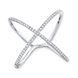 Shy Creation Diamond Ring 1/8 ct tw Round 14K White Gold SC22003512