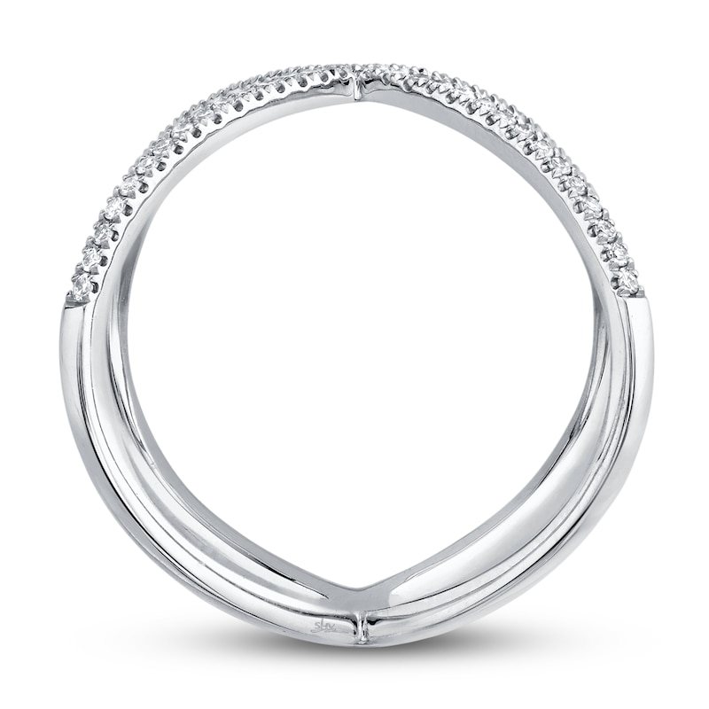 Shy Creation Diamond Ring 1/8 ct tw Round 14K White Gold SC22003512