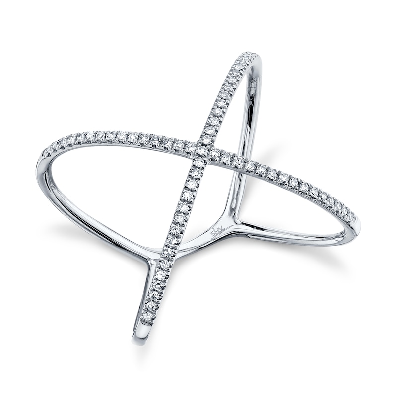 Main Image 3 of Shy Creation Diamond Ring 1/8 ct tw Round 14K White Gold SC22003512