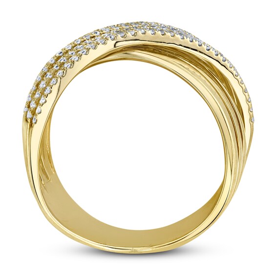 Shy Creation Diamond Ring 1/2 ct tw Round 14K Yellow Gold | Diamond ...