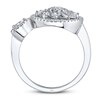 Shy Creation Diamond Ring 5/8 ct tw Round/Pear-shaped 14K White Gold JR55001134