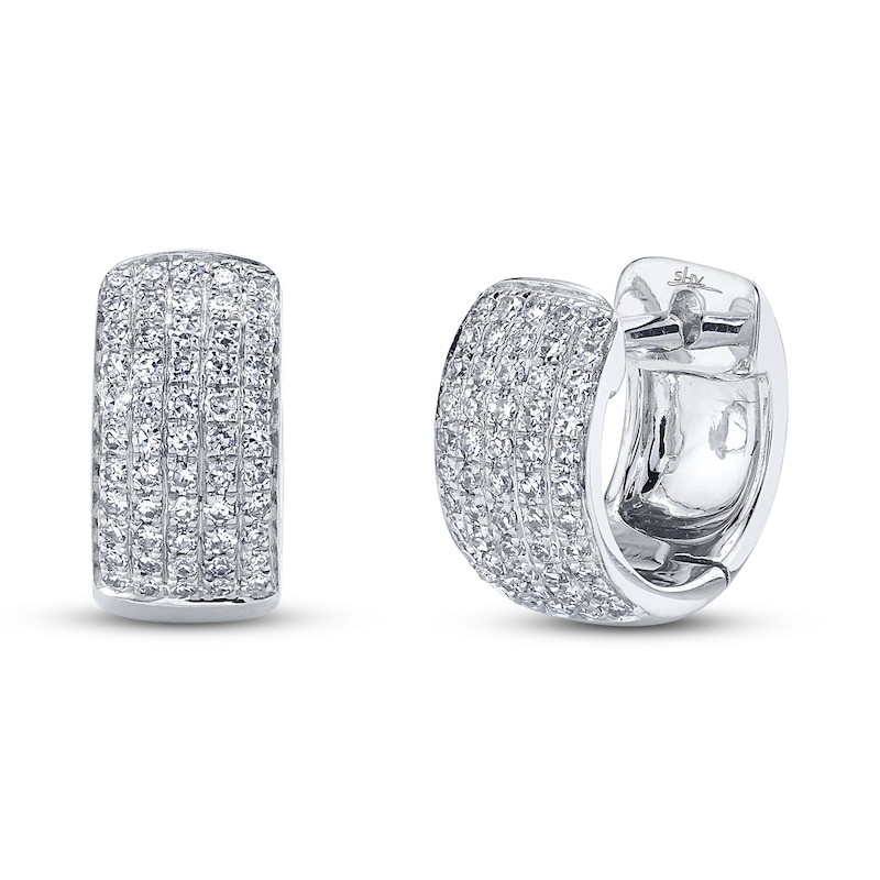 Shy Creation Diamond Earrings 1/5 ct tw Round 14K White Gold SC55009027