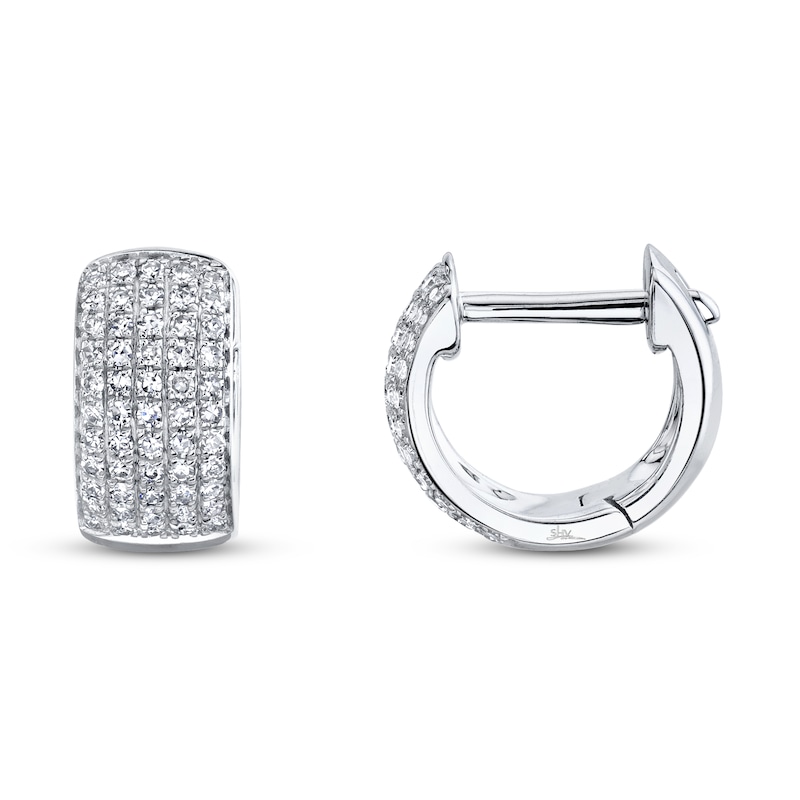 Shy Creation Diamond Earrings 1/5 ct tw Round 14K White Gold SC55009027