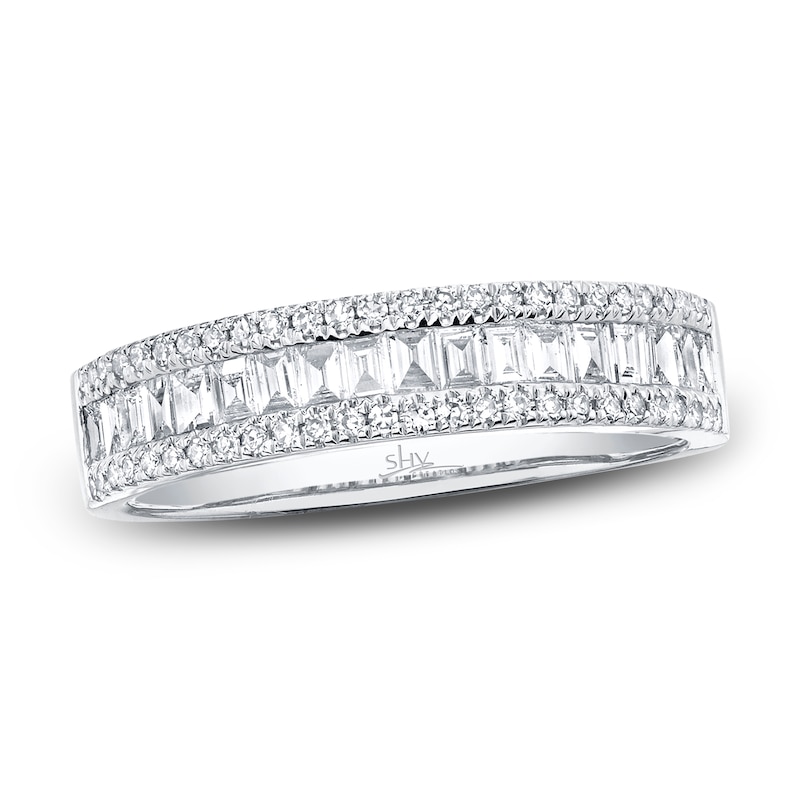 Main Image 1 of Shy Creation Diamond Ring 1/2 ct tw Round 14K White Gold SC55004917