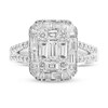 Thumbnail Image 2 of Effy Diamond Ring 1 ct tw Baguette/Round 14K White Gold