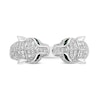 Effy Diamond Ring 1 ct tw Round Emerald Accents 14K White Gold