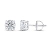 Lab-Created Diamond Solitaire Earrings 1-1/2 ct tw Round 14K White Gold (SI2/F)