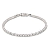 Lab-Created Diamond Tennis Bracelet 1-1/2 ct tw Round 14K White Gold