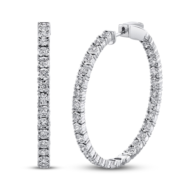 Shy Creation Diamond Earrings 1-7/8 ct tw 14K White Gold SC55006170