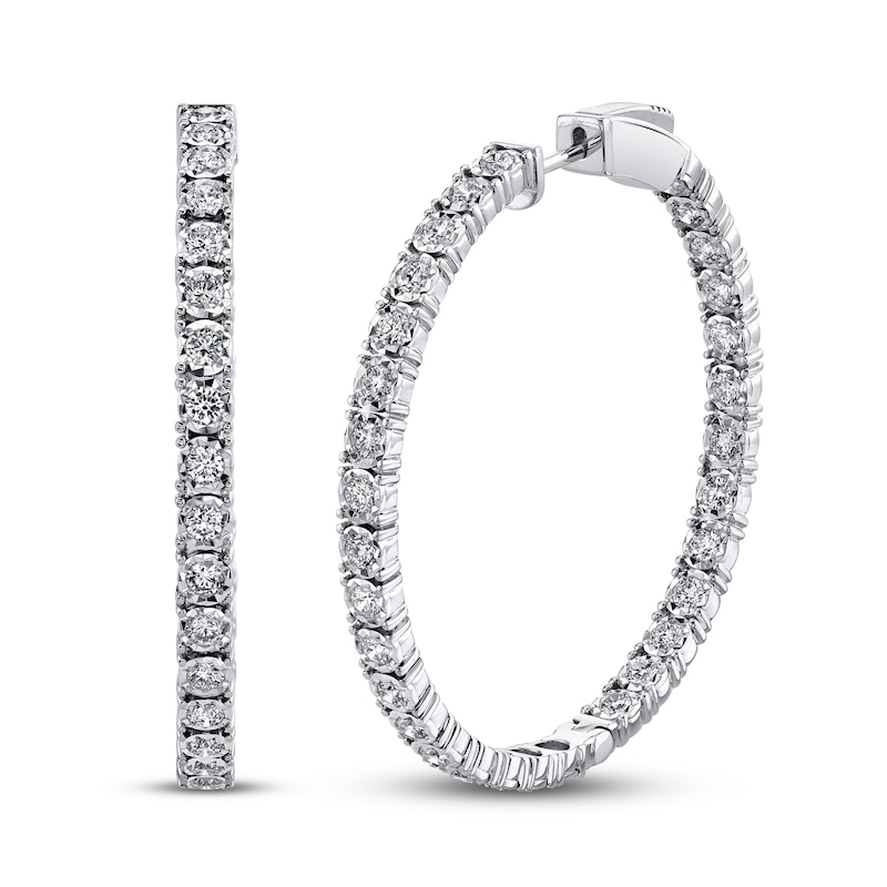 Main Image 1 of Shy Creation Diamond Earrings 1-7/8 ct tw 14K White Gold SC55006170