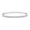 Thumbnail Image 1 of Shy Creation Diamond Bangle Bracelet 5/8 ct tw Round 14K White Gold SC55004962ZS