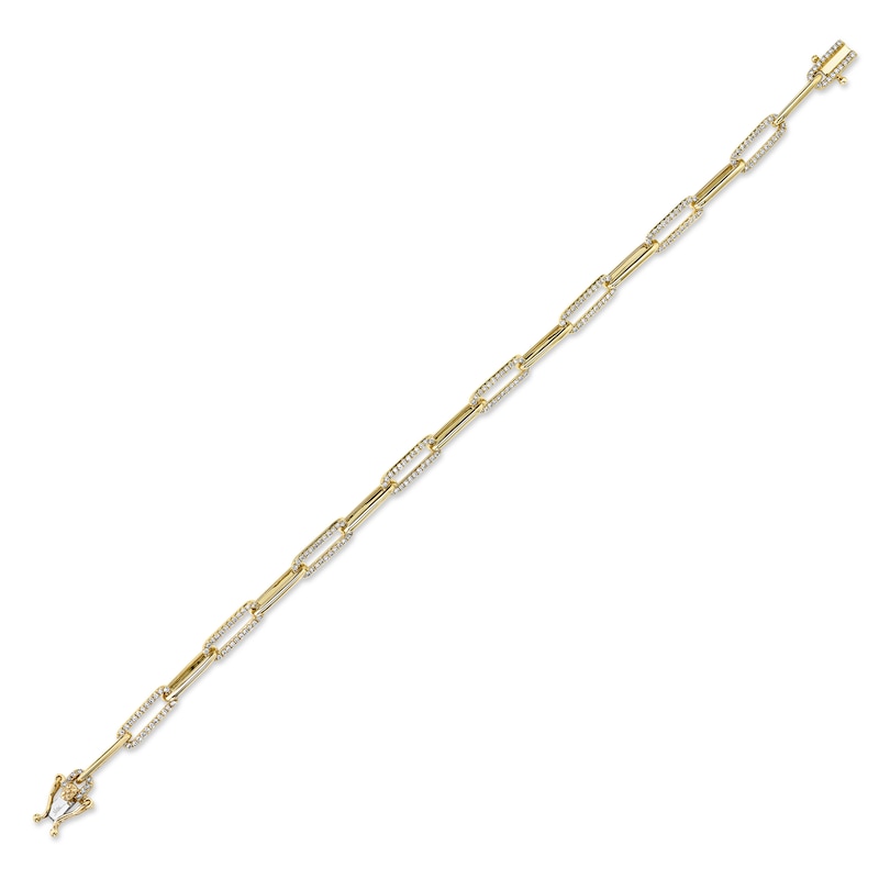 Main Image 2 of Shy Creation Diamond Bracelet 5/8 ct tw Round 14K Yellow Gold 7" SC55008688