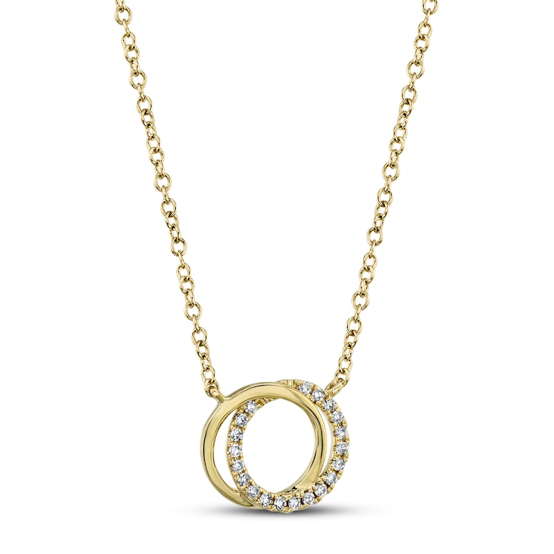 Main Image 1 of Shy Creation Diamond Necklace 1/20 ct tw Round 14K Yellow Gold SC55009638
