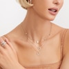 Thumbnail Image 4 of Shy Creation Diamond Necklace 1/20 ct tw Round 14K Yellow Gold SC55009638