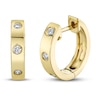 Thumbnail Image 0 of Shy Creation Diamond Hoop Earrings 1/10 ct tw Round 14K Yellow Gold SC55010251