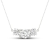 Thumbnail Image 1 of Lab-Grown Diamond Necklace 1/2 ct tw Round 14K White Gold