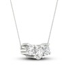 Thumbnail Image 2 of Lab-Grown Diamond Necklace 1/2 ct tw Round 14K White Gold