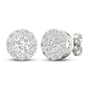 Thumbnail Image 1 of Lab-Grown Diamond Stud Earrings 1-1/2 ct tw Round 14K White Gold