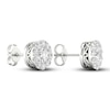Thumbnail Image 3 of Lab-Grown Diamond Stud Earrings 1-1/2 ct tw Round 14K White Gold