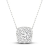 Thumbnail Image 1 of Lab-Grown Diamond Necklace 7/8 ct tw Round 14K White Gold