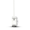 Thumbnail Image 3 of Lab-Grown Diamond Necklace 7/8 ct tw Round 14K White Gold