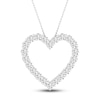 Lab-Created Diamond Necklace 2 ct tw Round 14K White Gold