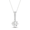 Thumbnail Image 1 of Lab-Grown Diamond Necklace 1 ct tw Round 14K White Gold