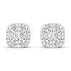 Thumbnail Image 2 of Diamond Cushion Earrings 7/8 ct tw Round 14K White Gold