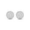 Thumbnail Image 1 of Lab-Created Diamond Stud Earrings 2 ct tw Round 14K White Gold
