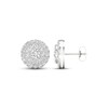Thumbnail Image 2 of Lab-Created Diamond Stud Earrings 2 ct tw Round 14K White Gold