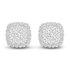 Thumbnail Image 1 of Lab-Created Diamond Stud Earrings 2 ct tw Round 14K White Gold