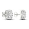 Thumbnail Image 4 of Lab-Grown Diamond Stud Earrings 2 ct tw Round 14K White Gold