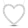 Thumbnail Image 1 of Lab-Grown Diamond Necklace 3 ct tw Round 14K White Gold