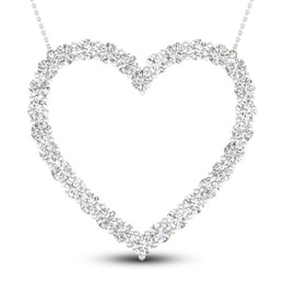 Lab-Grown Diamond Necklace 3 ct tw Round 14K White Gold