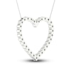 Thumbnail Image 4 of Lab-Grown Diamond Necklace 3 ct tw Round 14K White Gold