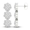 Thumbnail Image 2 of Lab-Grown Diamond Earrings 3 ct tw Round 14K White Gold