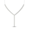 Thumbnail Image 1 of Lab-Created Diamond Y Necklace 5 ct tw Round 14K White Gold